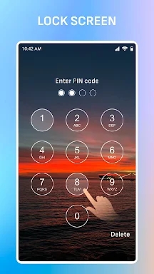 Lock screen passcode screenshots
