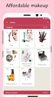 Сheap makeup shopping. Online cosmetics outlet screenshots