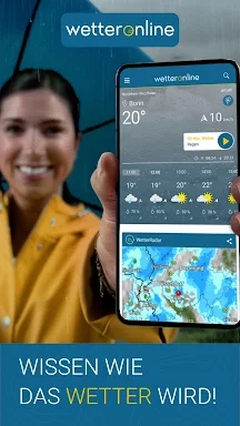 RegenRadar mit Unwetterwarnung screenshots