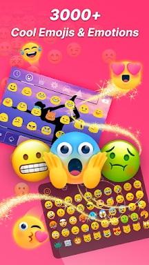 Keyboard themes : fonts, emoji screenshots