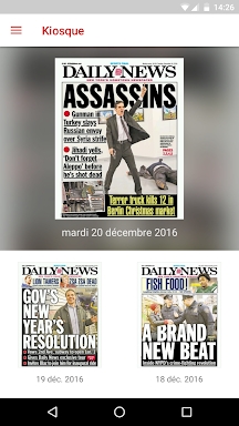 New York Daily News epaper screenshots