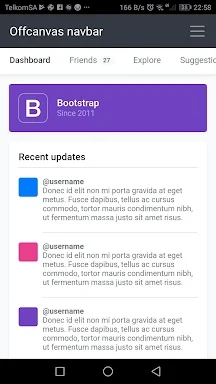 Bootstrap 4 screenshots