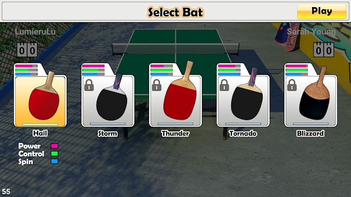 Virtual Table Tennis screenshots