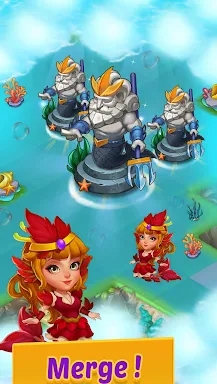 Merge Mermaids-magic puzzles screenshots