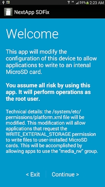 SDFix: KitKat Writable MicroSD (ANDROID 4.4 ONLY) screenshots