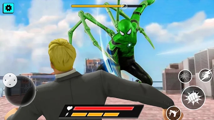 Spider Rope Hero fighting game screenshots