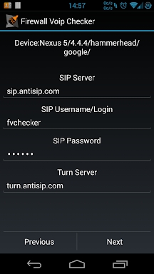SIP Voip Checker screenshots
