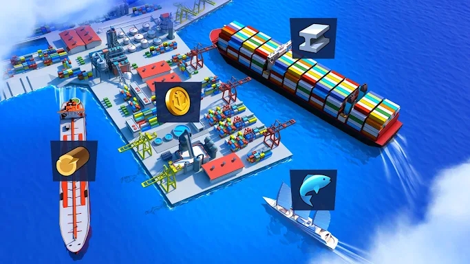 Sea Port: Cargo Boat Tycoon screenshots
