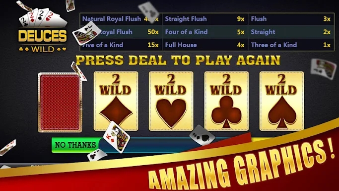 Deuces Wild - Video Poker screenshots