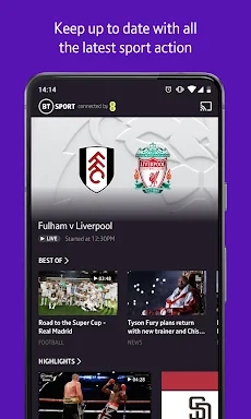 BT Sport screenshots