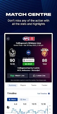 AFL Live Official App screenshots