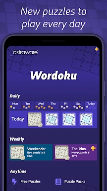 Astraware Wordoku screenshots