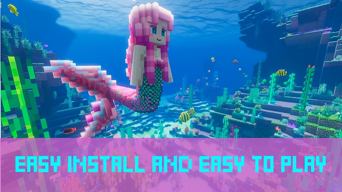 Mermaid for Minecraft PE MOD screenshots