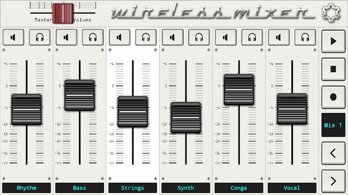 Wireless Mixer - MIDI screenshots