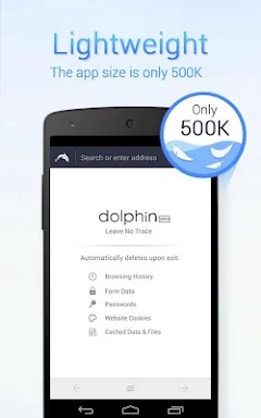 Dolphin Zero Incognito Browser screenshots