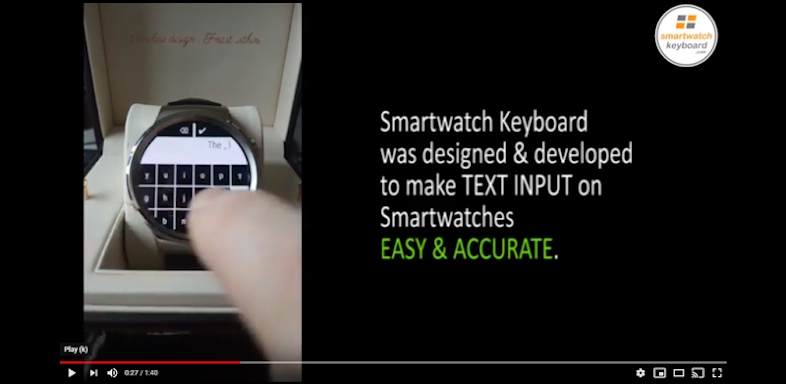 Smartwatch Keyboard for WEAR OS Smartwatches. screenshots
