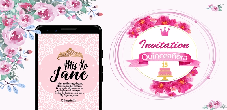 Quinceañera invitations maker screenshots