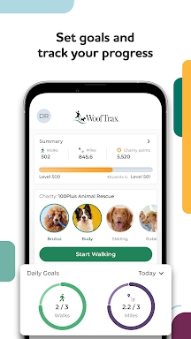 WoofTrax: Dog walk for charity screenshots