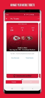 Chiefs Mobile screenshots