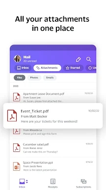 Yahoo Mail – Organized Email screenshots