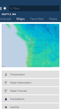 MSN Weather - Forecast & Maps screenshots