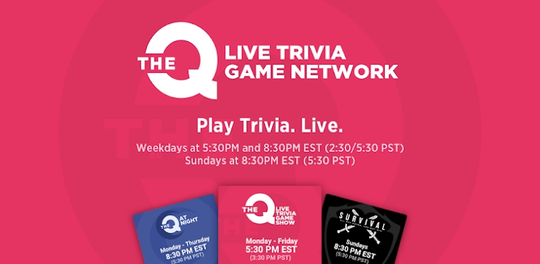 The Q - Live Game Network screenshots