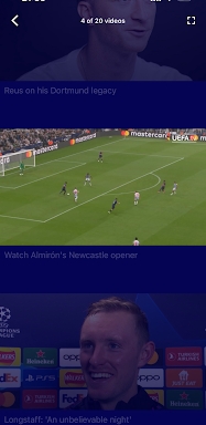 Champions League Official screenshots