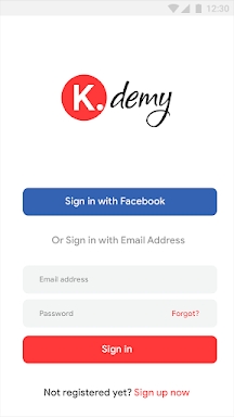 KDemy : Flutter Template screenshots