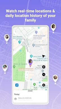 Friend Location Tracker: GPS screenshots