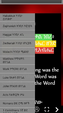 Amharic Bible screenshots