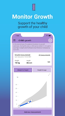Bebbo parenting app screenshots