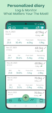 Weight Tracker Journal & Photo screenshots