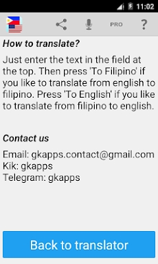 Filipino English Translator screenshots