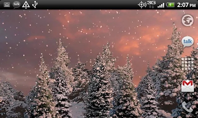 Snowfall Free Live Wallpaper screenshots
