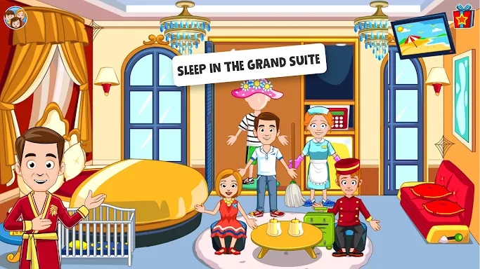My Town Hotel Games for kids screenshots
