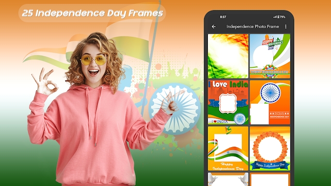 Independence Day Photo Frame screenshots