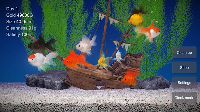 Goldfish 3D Relaxing Aquarium screenshots