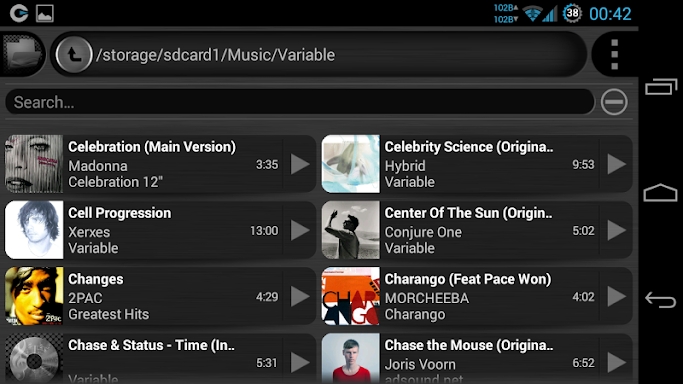 Mosaic Music Player screenshots