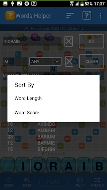 Words Helper (w Floating Tile) screenshots
