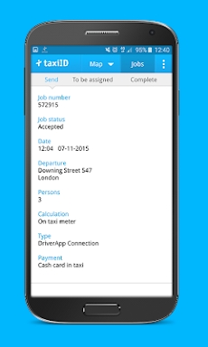 taxiID - Driver app screenshots