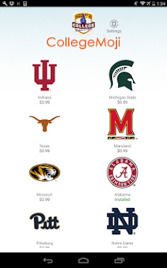 College Stickers & Emojis 2017 screenshots