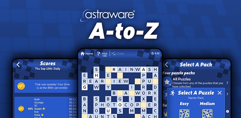 Astraware A-to-Z screenshots
