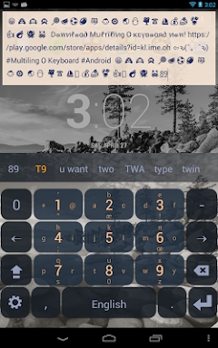 English Keyboard Plugin screenshots