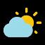 Simple weather & clock widget icon