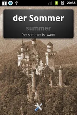 Learn German vocabulary screenshots