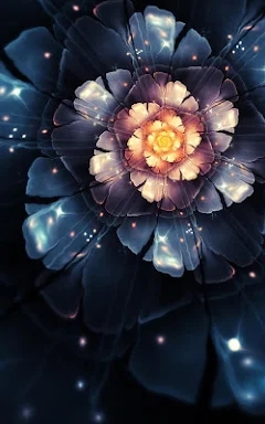 Glowing Flowers Live Wallpaper screenshots