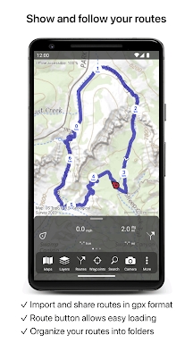 Topo GPS screenshots
