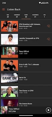 RTÉ Radio Player screenshots