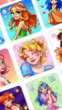 Princess Coloring by Numbers screenshots