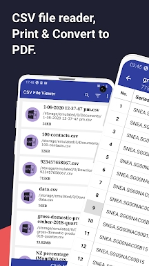 CSV File Viewer screenshots